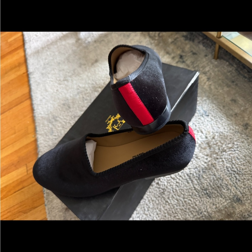 MEN'S BLACK VELVET SLIPPER II